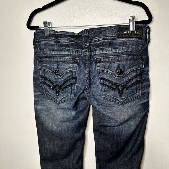Affliction Jade Bootcut Jeans Women's Size 27 Flare Leg Classic Moto Grunge - Picture 9 of 16